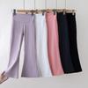 Pantaloni a zampa da bambina Vita alta Leggings da yoga Adolescenti Elastico stretch in vita Pantaloni sportivi per bambini Autunno Primavera