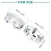 ACROPIX 4pcs Car Tire Wheel Center Hub Cap Cover 4 Lugs 62mm Silver Tone