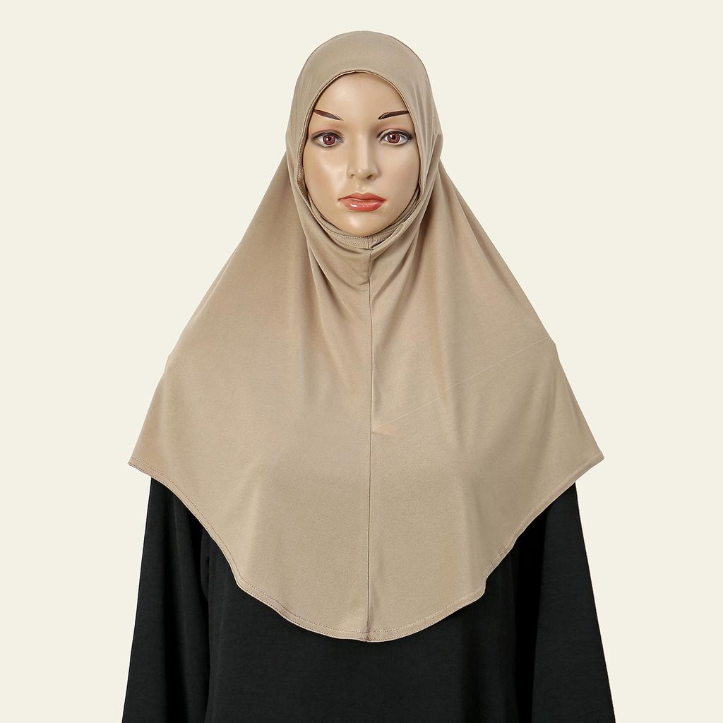 Nuovo Hijab in Canapa Malesia Foulard Testa Donna Ramadan Per Donne Musulmane Hijab Istantaneo Pezzo Unico Fascia per Capelli Sciarpa Amira Khimar Foulard Donna