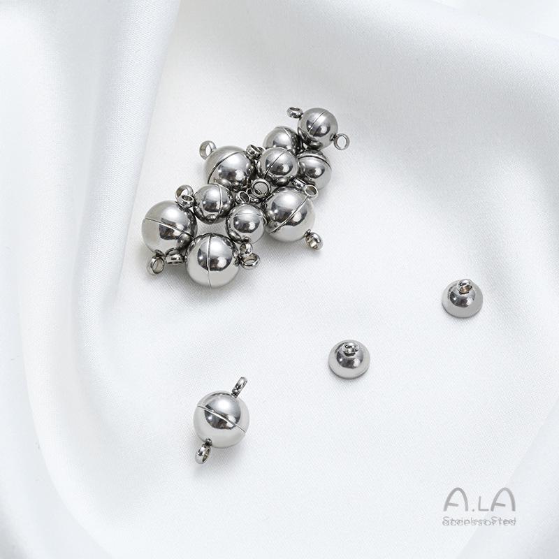 Chiusura Magnetica in Acciaio di Titanio Resistente allo Sbiadimento per Braccialetti e Collane Fai-da-te