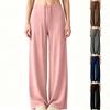 Damen Locker Geschnittene Lässige Weitbeinige Lounge-Hose Schnelltrocknend Weich Dehnbar Yoga-Hose mit Verstellbarem Bundzug für Entspannten Komfort