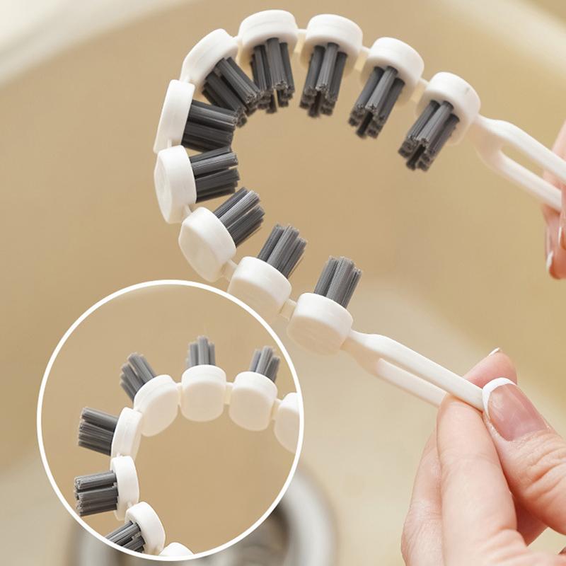 Faucet Cleaning Brush Kitchen Oil Stain Remove Brush Bendable Gap Clean Tool Kitchen Bathroom Bathtub Tube Sink Clean Brush