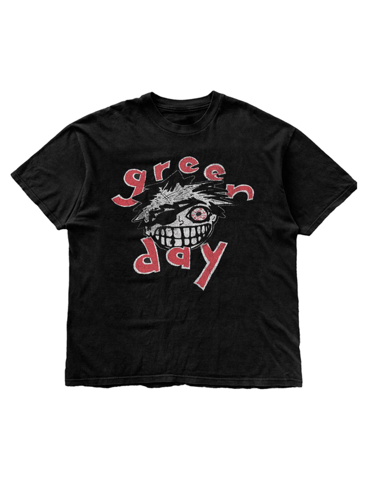 2025 New Green Day Green Day Band THE SAVIORS TOUR Cartoon Rock Men s Short T-Shirt Harajuku Mens T Shirts 4XL