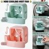 Electric Fan Cooling Storage Box Hanging Fan 4 Cup Household Detachable Cooling Tool Fan Cooler Refrigeration Accessories