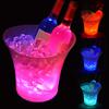 Tiandirenhe 5L Cooler LED Ice Bucket, Champagne Cooler, 3 Modes, Fixed 6 Colors, 6-Color Gradient, RGB Flash, Cools Champagne, Wine, Drinks, Beer Buck