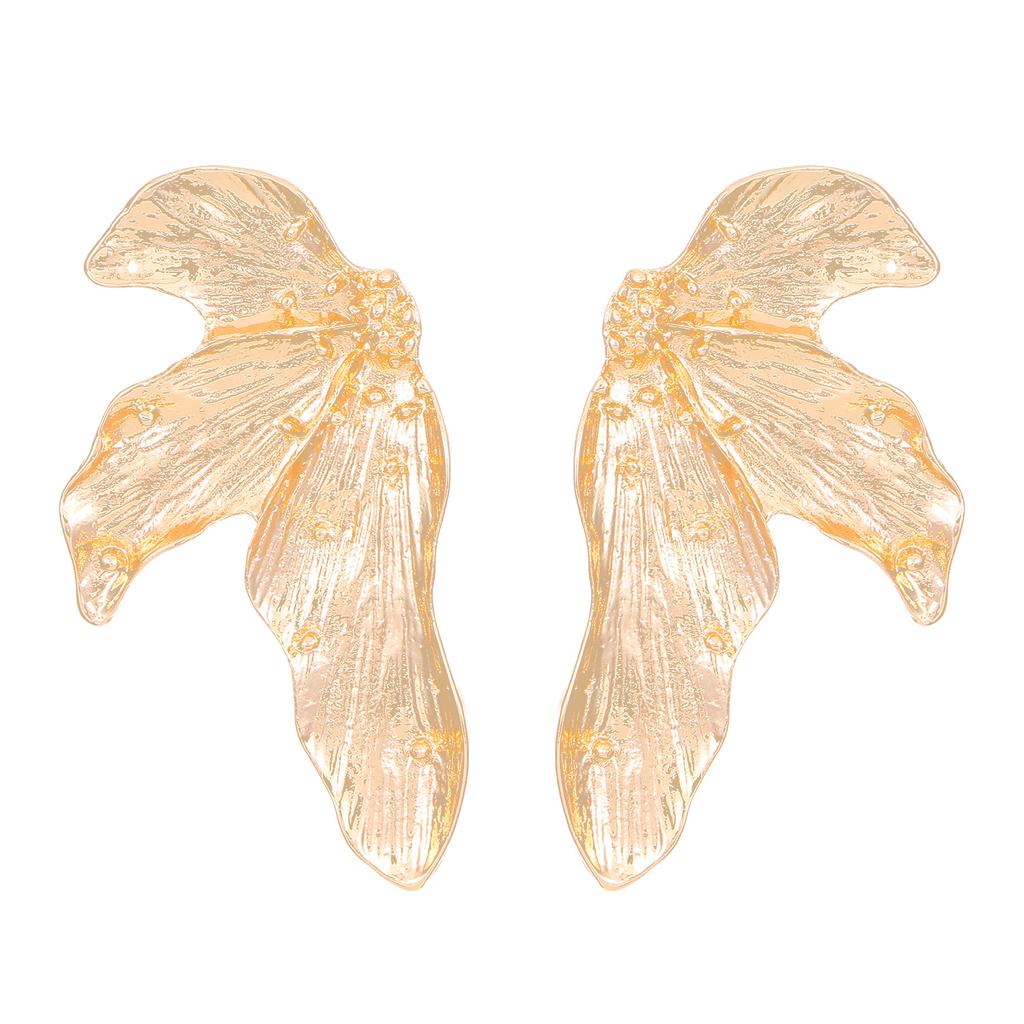 European and American Cold Wind Alloy Design Earrings Women's Retro Leaf Earrings Cross-border Jewelry Fashion Earrings Women