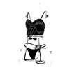 Women's Sexy And Fashionable  Strap Bow Three Piece Lingerie Set