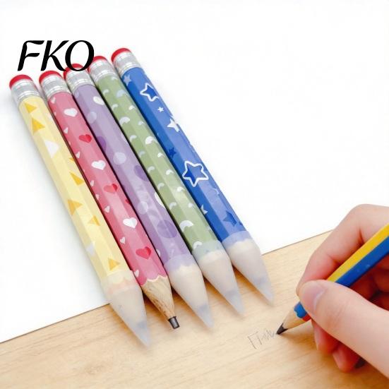 Heart Pattern Pencil Giant Pencil, Extra Large Writable with Colorful Printed, Oversized for School Office Supplies Cute Stationery