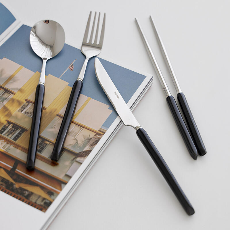 Velour Cutlery Set 4p (4 colors) white
