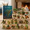 Winter Snowman Ornament Christmas Advent Calendar 2026, 24 Days Sea Turtle/Big Foot/Highland Cow/Dog Ornaments Box Countdown Calendar, Collectible 2D