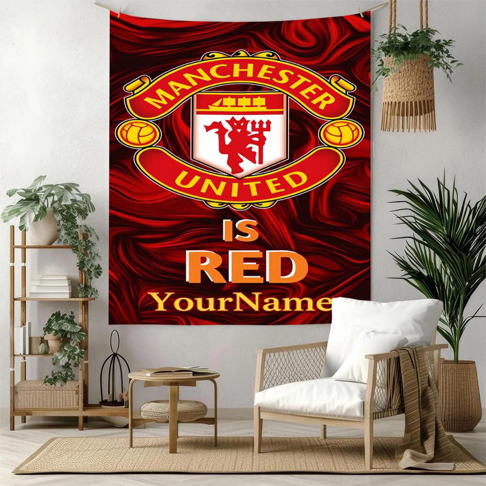 Manchester Custom Your Name Wall Decor Tapestry Art For Pet Memorial Birthdaywedding Party Backdrop Family Gift