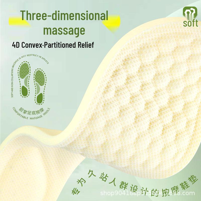 Men's and Women's Antibacterial Deodorant Insoles - Sweat-Absorbent, Shock-Absorbing & Comfortable for Summer Sports