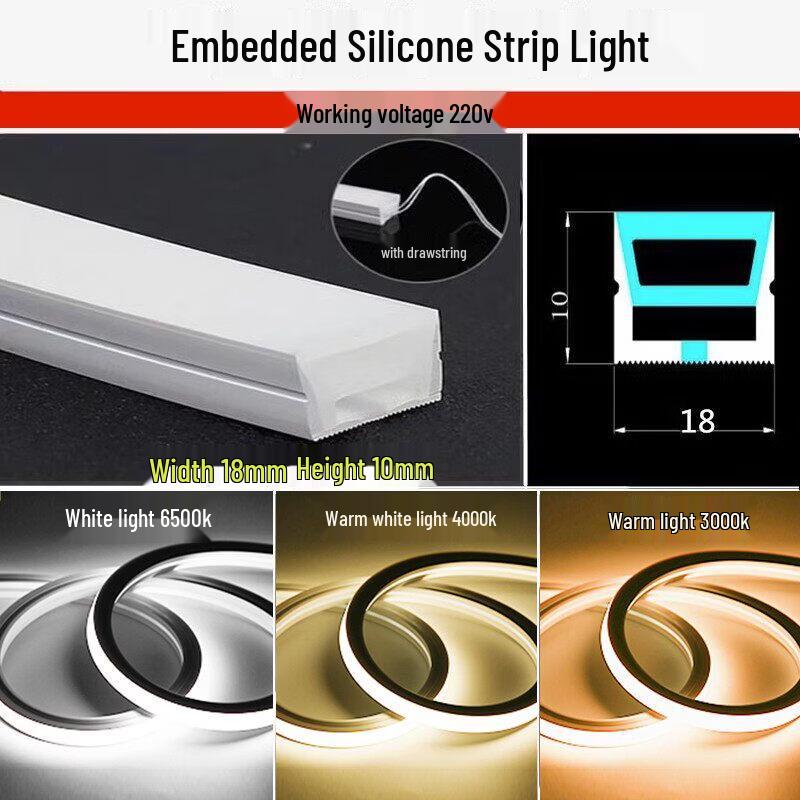 

Flexible 220V Silicone LED Strip Light