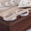Elegant European-American Design: Ice-Crushed Matching Couple Rings – Versatile, High-Grade Simple Index Finger Rings