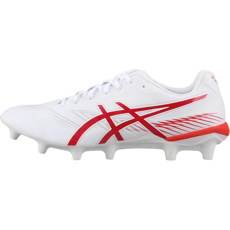 Asics Swift Strike Comfortable Versatile FG (Rubber Long Stud) Durable Soccer Shoes Men Soccer Shoes White 1101A065-101