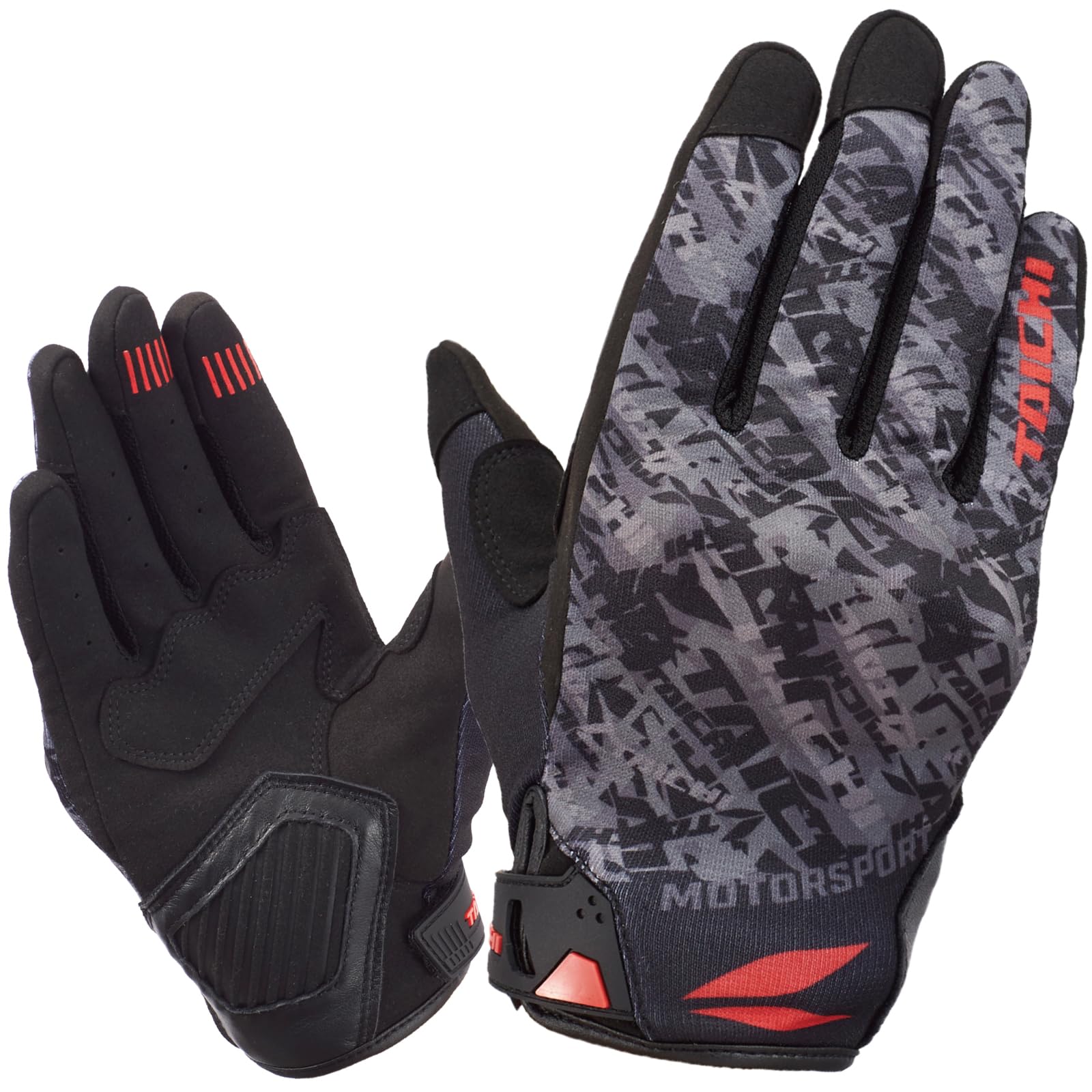 

RS TAICHI RST469 LOGO RED M Motorcycle Riding Gloves, Spring and Summer, Mesh Breathable, M красный