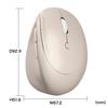Sanwa Supply MA-EBBS522BG Quiet Bluetooth Compact Ergonomic Mouse (Rechargeable, 5 Buttons, Beige)