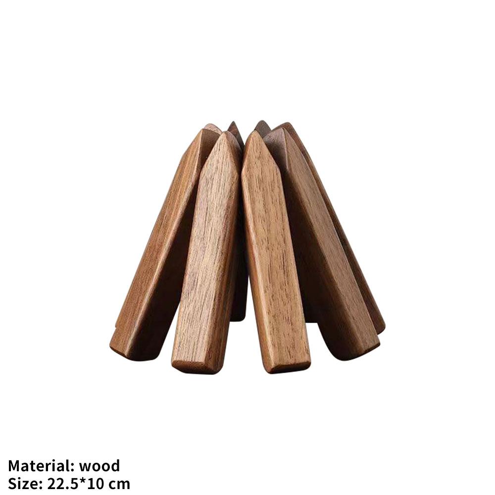 

Новые деревянные подставки для посуды в форме дерева, подставка под чайник 22.5x10 cm