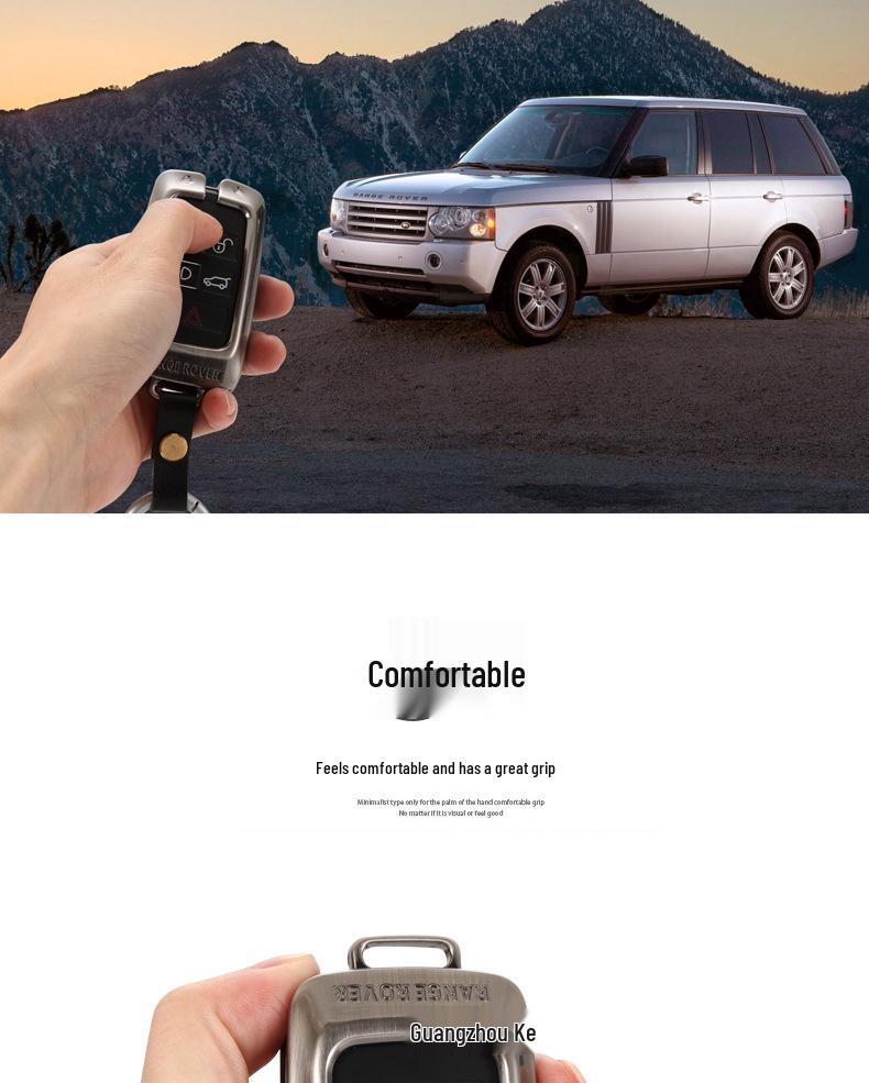 Leather Key Cover for 2019 Land Rover & Jaguar: Fits Range Rover, Evoque, Freelander