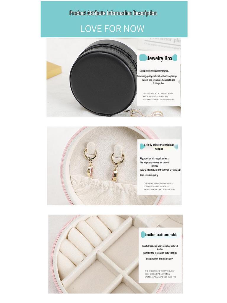 Elegant Jewelry Storage Box – Round Gift Packaging for Earrings, Necklaces, and Studs