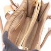 Used Miu Miu MADRAS 2WAY Handbag 5BA104 leather Beige Pink Used Women
