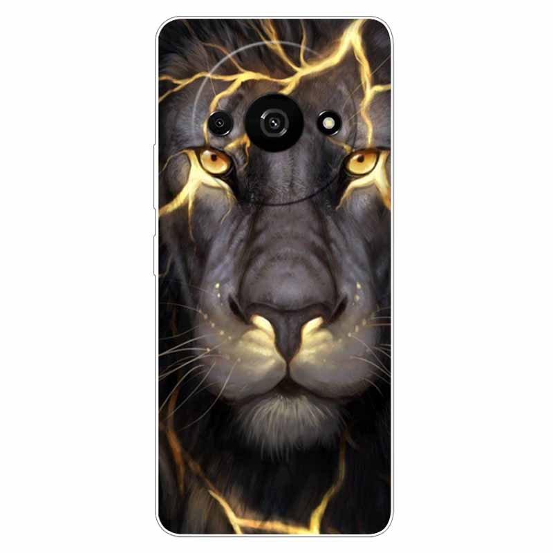 Clear Silicone Cover For Xiaomi Poco C61 Case Owl Lion TPU Printed Cover for Xiaomi Poco C61 C 61 Cases Luxury PocoC61 Phone Bag