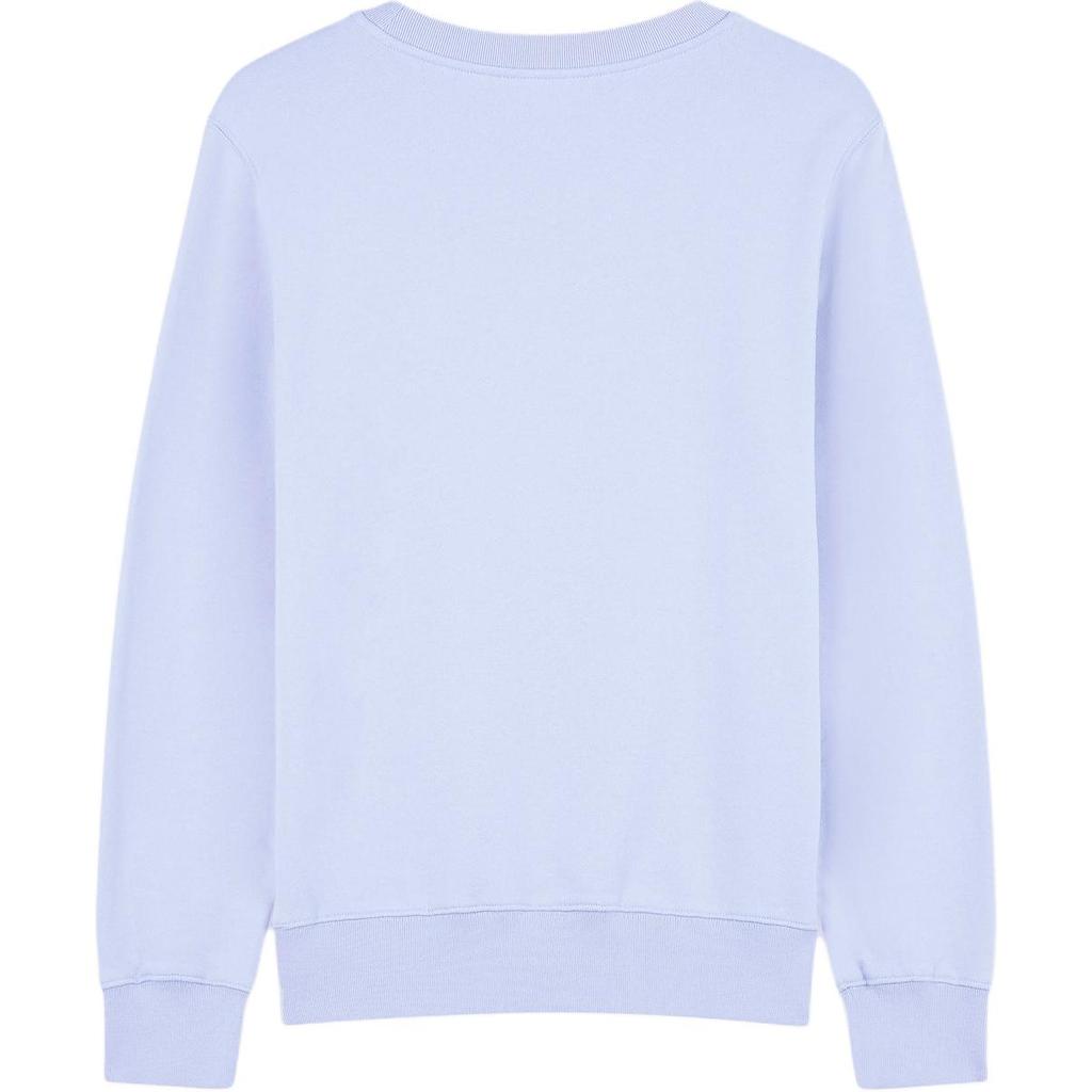 Maison Kitsune Ss24 Round Neck Long Sleeve Pullover Casual Sweatshirt Men sweatshirt Blue LM00303KM0001-P419