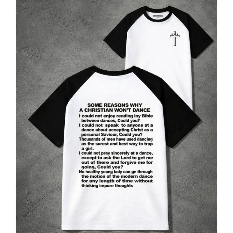 Cotton American Short Sleeve Shoulder T-Shirt Women's Bottom Shirt Loose Top