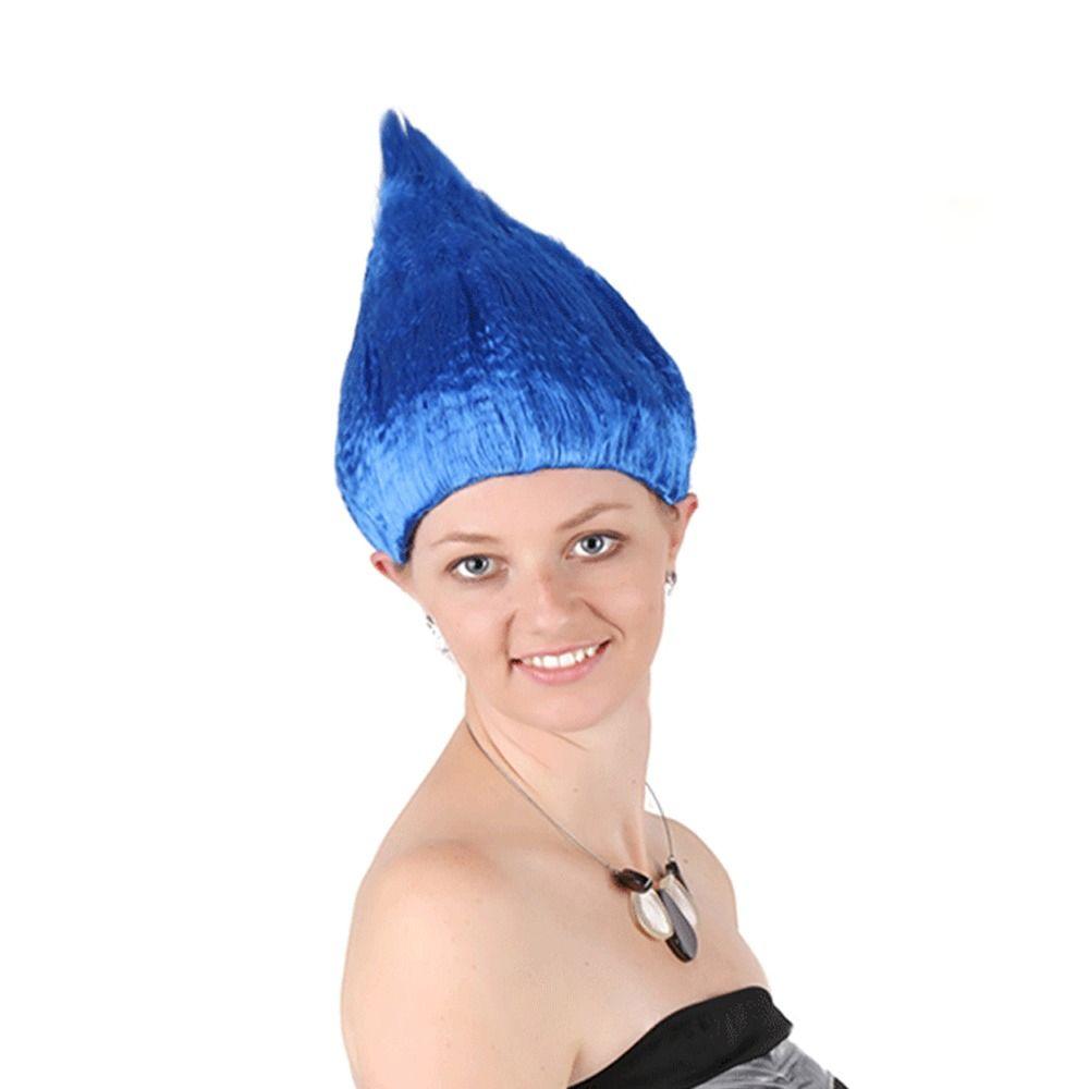 K drát / P drát Elf Pixie paruka Troll styl vlasy paruky vysoce kvalitní kreslený cosplay pro dospělé