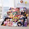 Japanese anime cute cartoon theme Sailor Moon Tsukino Usagi blanket suitable for home beds, sofa covers, office nap, outdoor warm blankets O8