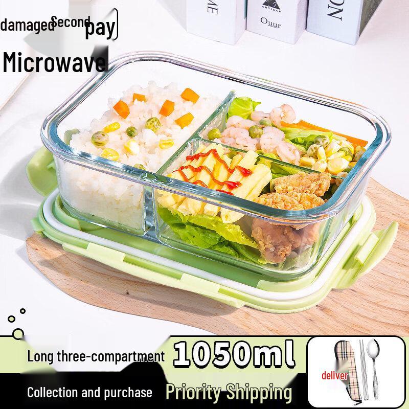 Qiwei Glass Microwaveable Lunch Box