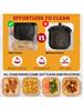 100pcs, Square Disposable Air Fryer Liners (9in), Paper Air Fryer Liner Pots, Paper Basket Bowls, Baking Trays, Oven Acces