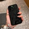Creative monster graffiti applies to Apple 17Pro mobile phone case IP16/15 matte 14 folds 13 personality 12 soft