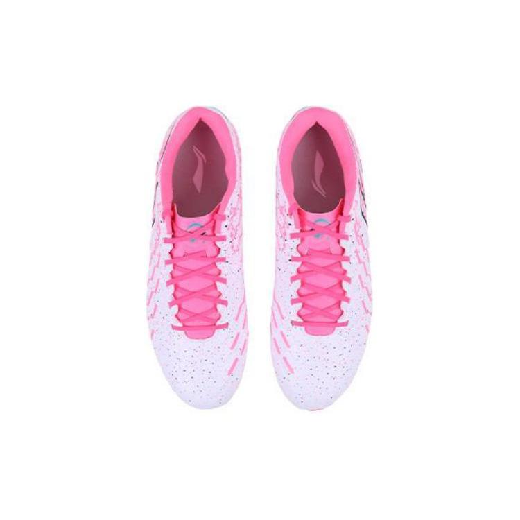 New LiNing Jin MG Multi Ground Cushioning, Wear Resistant Soccer Shoes Men's Pink YSFU005-17