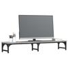 VidaXL Monitor Stand, Screen Riser with Adjustable Feet, Computer Stand with Office Interior Storage, 834013