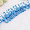 Clothesline with 12 Clamps for Outdoor Travel Portable Retractable Windproof Non-slip Elastic Drying Rack Line