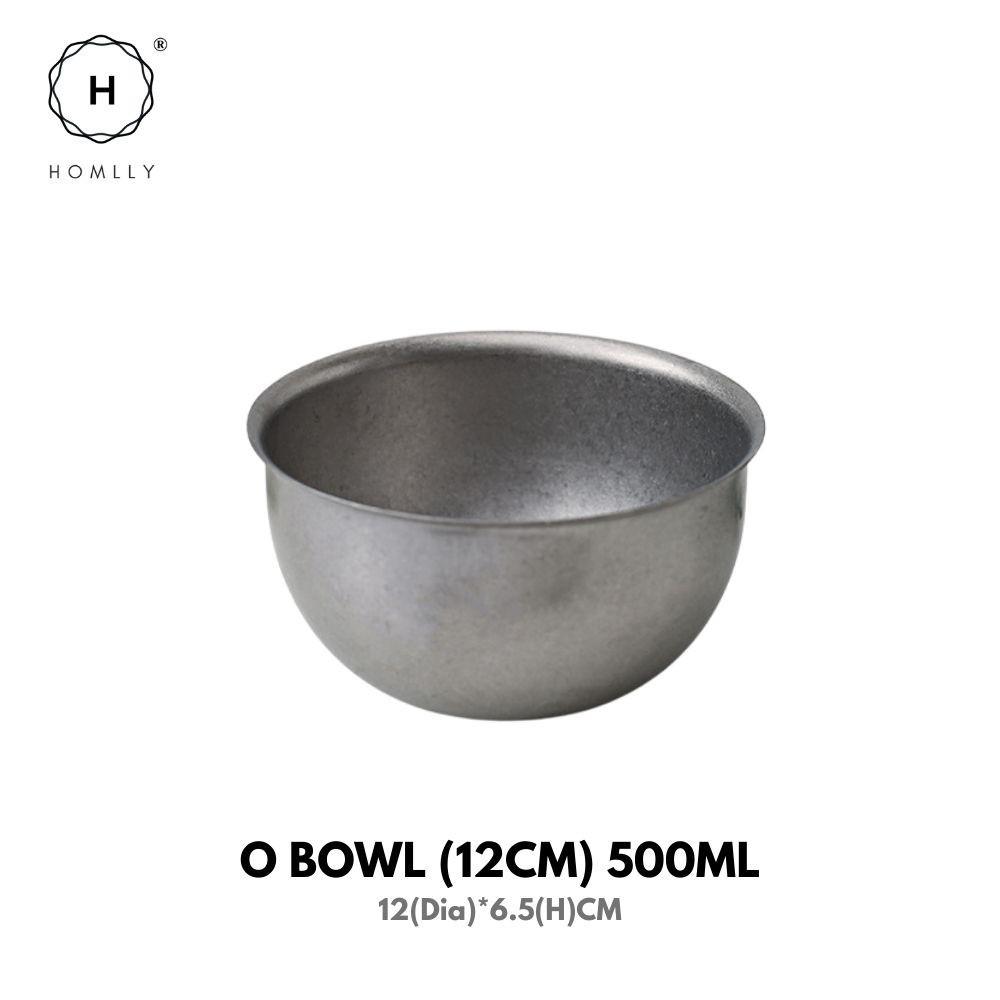 Homlly Tonii Flake Texture 304 Stainless Steel Dinner Salad Soup Bowl (X3PCS)