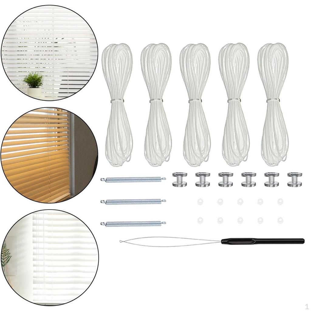 RV Pleated Shade Repair Kit Blind String First Aid Cord Bushings Retainers Cords Hardware