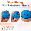 Glitzer-Knödel Squishy Stressball Spielzeug Knödel Anti-Stress Fidget Spielzeug Simulation Essen Squishies Weicher Knete-Ball zum Quetschen Geschenk
