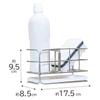 Astro Sponge Rack X X with Dividers Sponge Holder Detergent Rack Silver Approx. W17.5 D8.5 H9.5cm 711-50