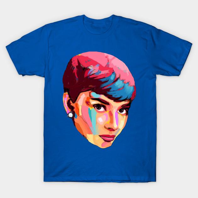 Unisex Fashion TShirt Audrey Hepburn Print TShirt Plus Size S-5XL T-Shirt 100%Cotton Tops O Neck Short Sleeve Tees