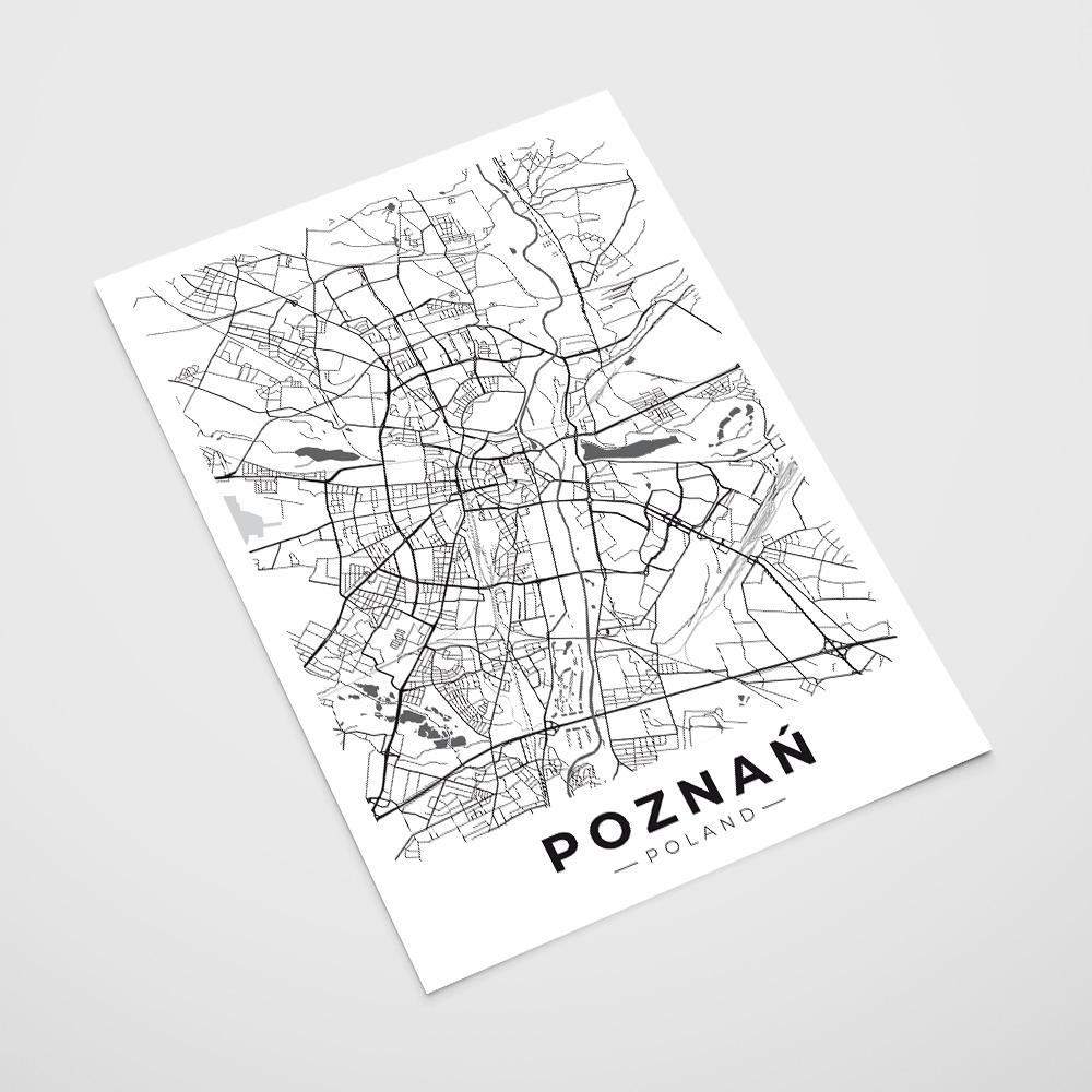 Poster City Plan Poznań