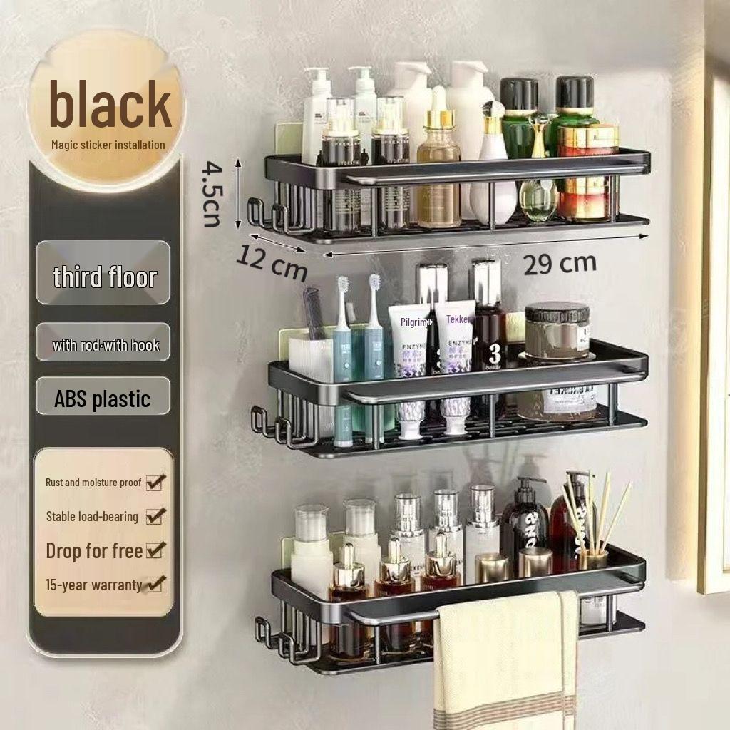 Stanzfreies wandmontiertes Badezimmer-Aufbewahrungsregal