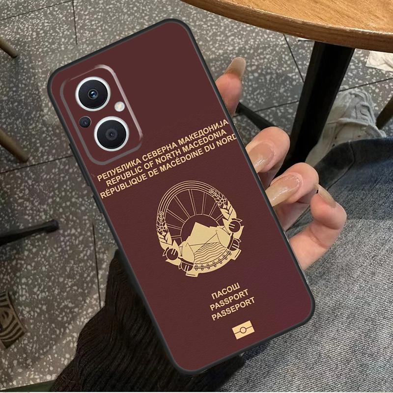 Macedonia Passport Case For OPPO Find X6 Pro X3 X2 Neo X5 Lite OPPO Reno 6 Lite 4 5 7 8 10 8T 5Z 2Z 4Z Coque