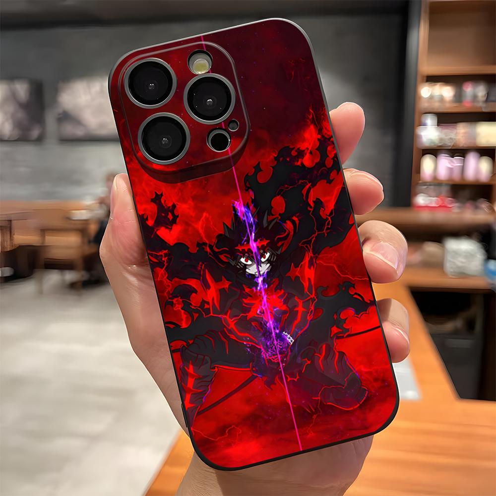 

Черный Клевер Аниме Чехол для Телефона Для IPhone 17 Pro Max 15 Pro 16 14 Plus 12 13 Mini 11 Pro Ударопрочный Мягкий Чехол iPhone16ProMax