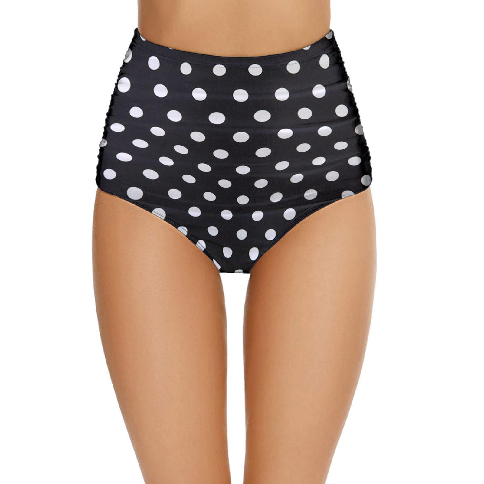 

Женщины с высокой талией бикини плавать брюки шорты нижний купальник купальники купание M чёрный