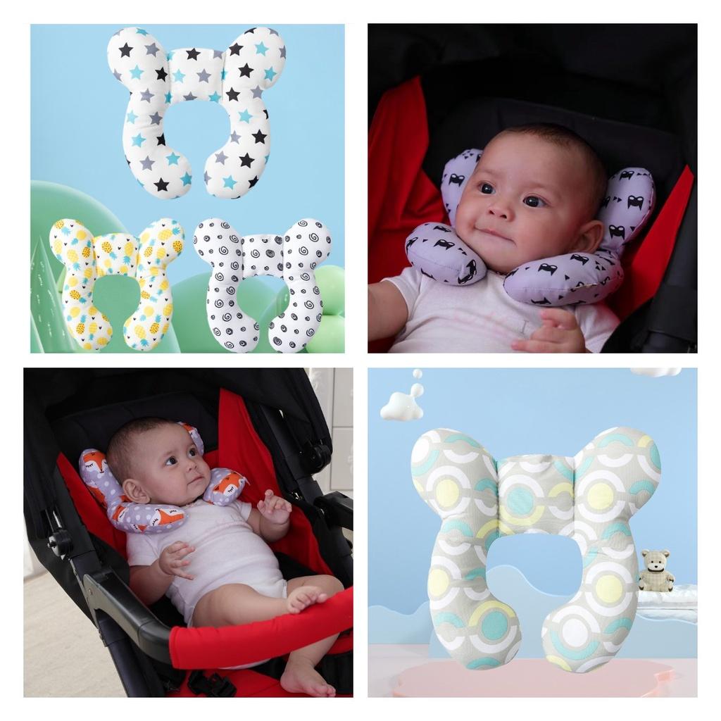 Childrens Ushaped Cartoon Pillow Outdoor Travel Cart Neck Guard Accessory Baby
