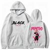 Black Rose Hoodie Goku Dragon Anime Aura Flame Streetwear Aesthetic Pink Black Oversized Casual Sport Sweatshirts