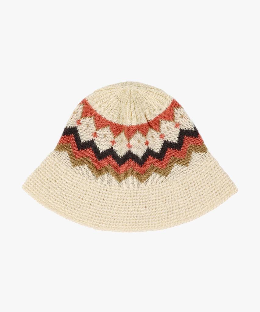 PINK PINEAPPLE Cozy Knit Bucket_Beige