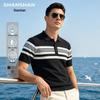 Herren-Poloshirt mit kurzen Ärmeln aus Seidenmischung